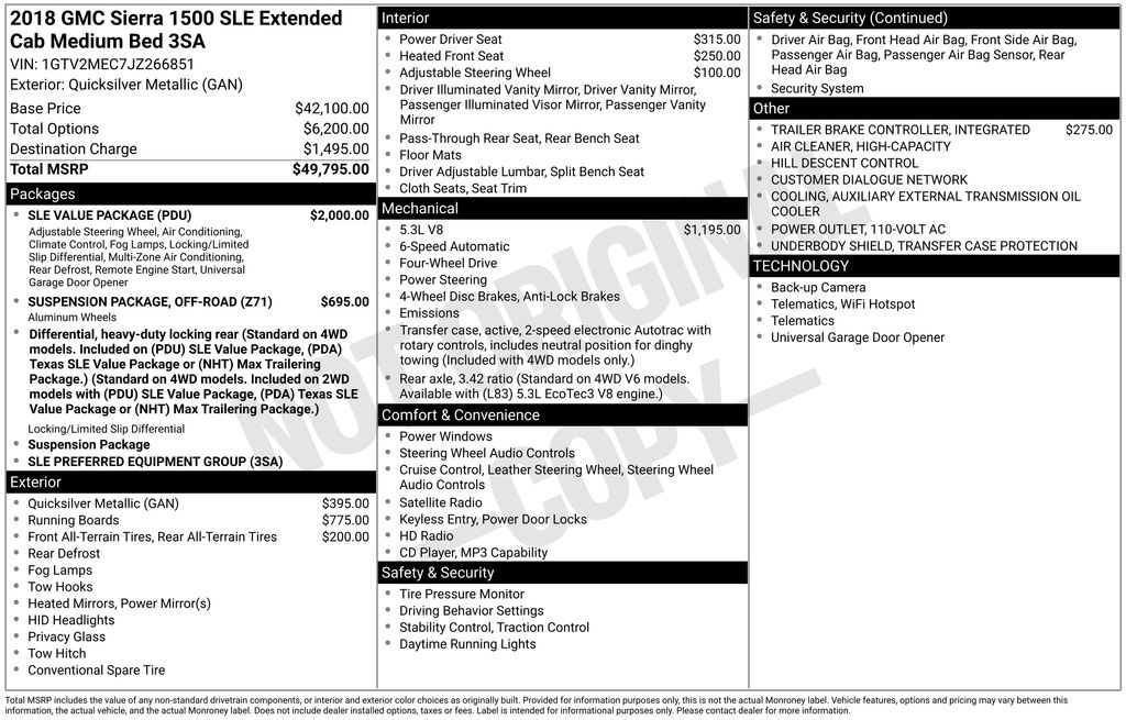 gmc sierra 1500 2018 1GTV2MEC7JZ266851 image gmc sierra 1500 2018 1GTV2MEC7JZ266851 image